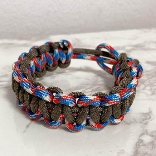 高品質 パラコード 4mm7芯 6m 2本セット バックル付き ブルー ひも