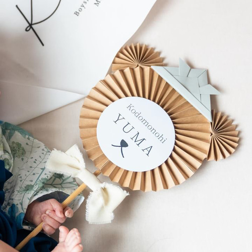 こどもの日限定デザイン くまさん ロゼット フォトプロップス Small