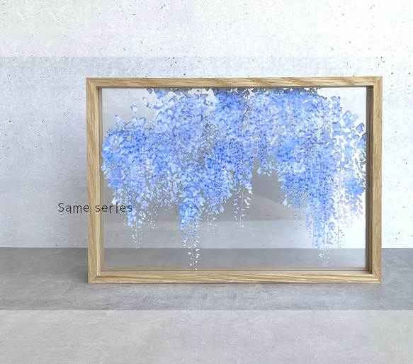 【Creema限定】-藤- 三角ポーチ&ひざかけサイズブランケットセット 15枚目の画像