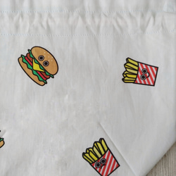 ハンバーガー&ポテトくんのお弁当袋　男の子入園入学グッズ 4枚目の画像