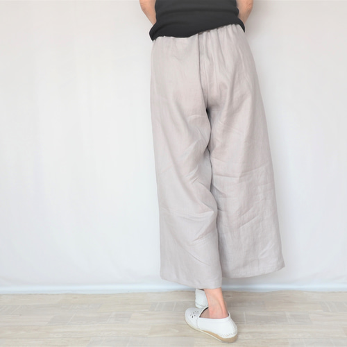 ラップスカート風ワイドパンツ ソフトでふっくらとした