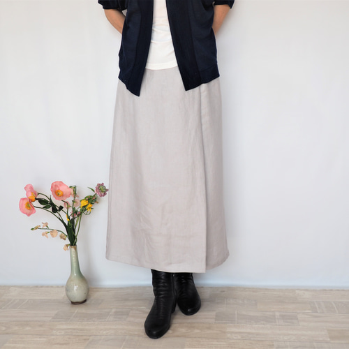 ラップスカート風ワイドパンツ ソフトでふっくらとした