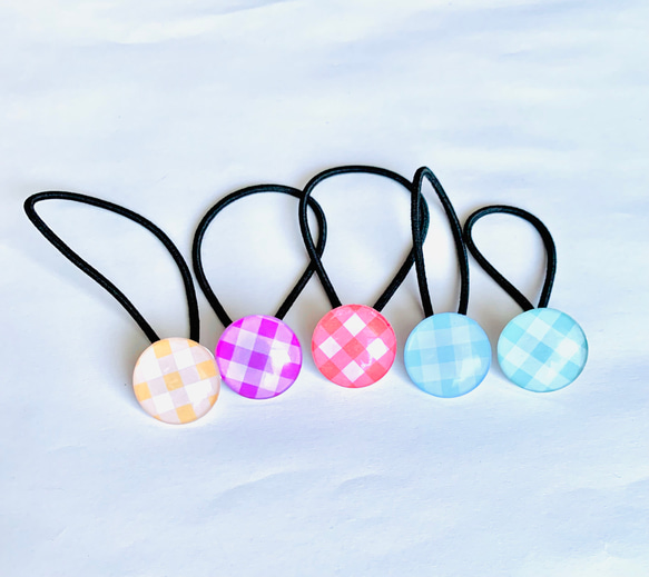 オニオオハシ レジンヘアゴム ハロウィン 蜘蛛 魔法 レジン ペンダント