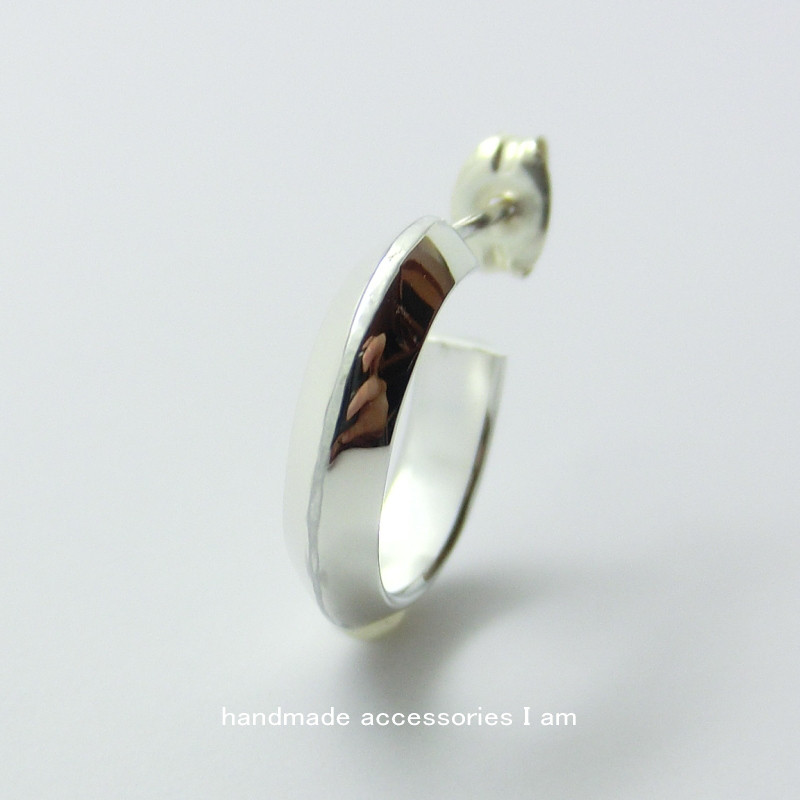 受注生産商品　片方/片耳　シンプル　フープピアス　10mm　シルバー925　IPI0115