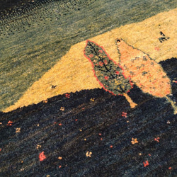 ペルシャ　パルヴィーズ　カシュクリ　117×84　緑　風景　ランドスケープ 9枚目の画像