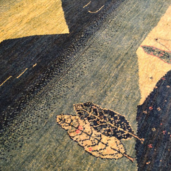 ペルシャ　パルヴィーズ　カシュクリ　117×84　緑　風景　ランドスケープ 10枚目の画像
