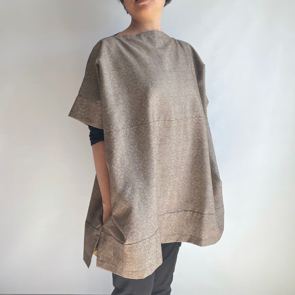 Unique | Sleeved pullover wide & long All hand sewn -POW290 第5張的照片