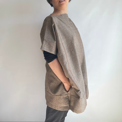 Unique | Sleeved pullover wide & long All hand sewn -POW290 第2張的照片