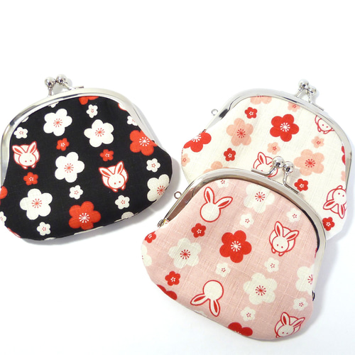 非売品☆和風☆うさぴょんちゃん☆がま口☆小銭入れ☆コインケース☆①☆ 非売品☆和風☆うさぴょんちゃん☆がま口☆小銭入れ☆コイン