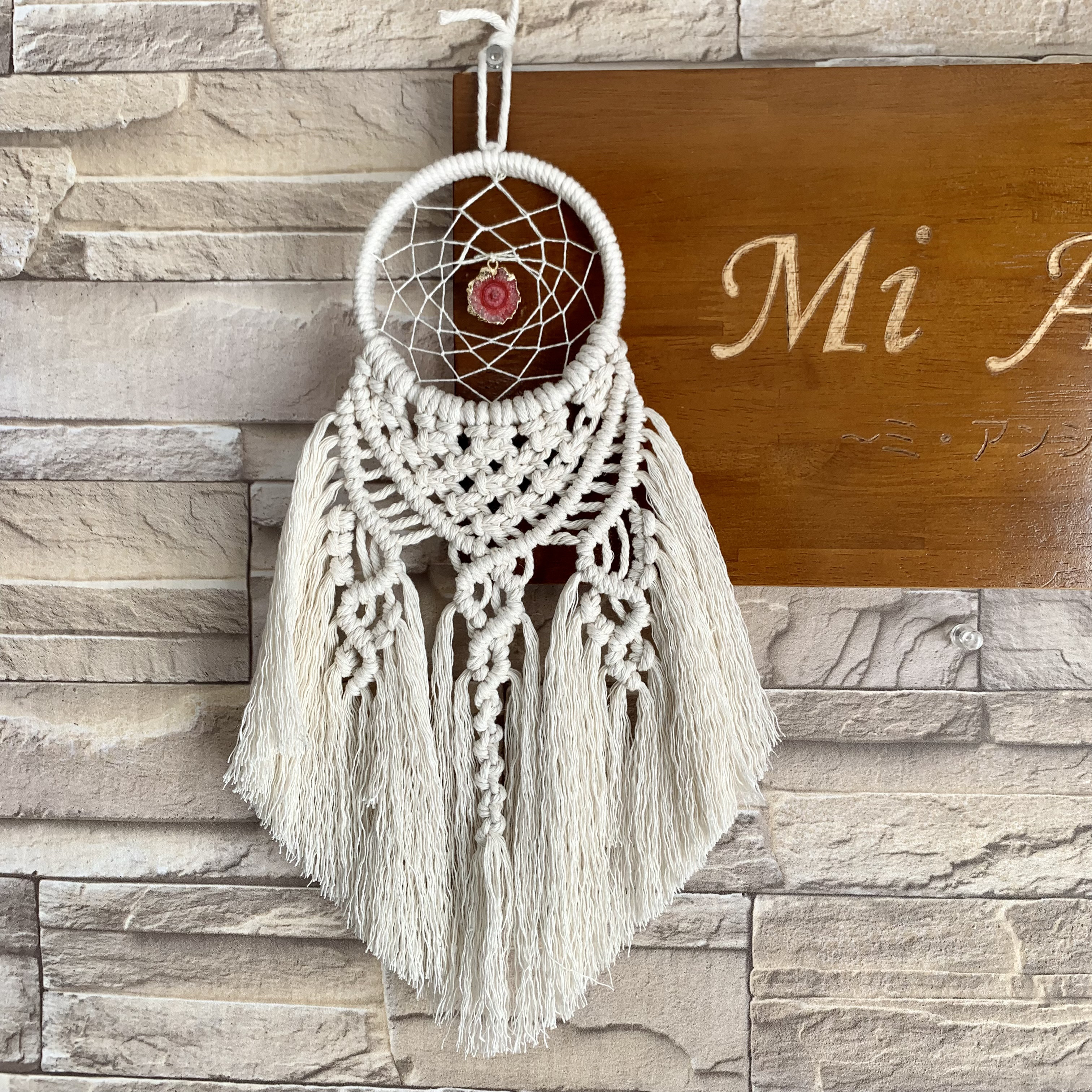 ドリームキャッチャーA (赤) その他インテリア雑貨 ミ・アンジュ 通販