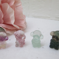 天然石 フローライト 犬・トイプードル 置物 天然石 Rose Stone 通販