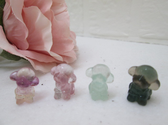 天然石アベンチュリンMIX細石　トイプードルのオルゴナイト置物　No.1919 天然石アベンチュリンMIX細石 トイプードルのオルゴナイト置物