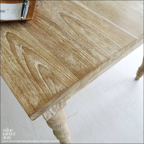 ダイニングテーブル　無垢材 天然木　アンティーク調　チーク ダイニングテーブル 無垢材 天然木 アンティーク調 チーク