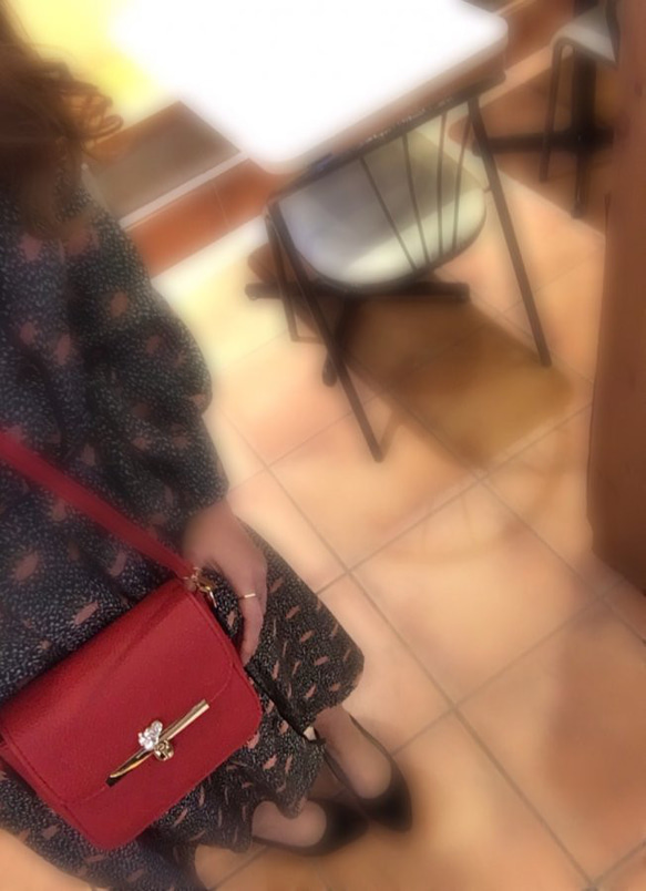 ≪全3色≫Heart bijou mini shoulder bag 13枚目の画像