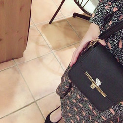 ≪全3色≫Heart bijou mini shoulder bag 7枚目の画像