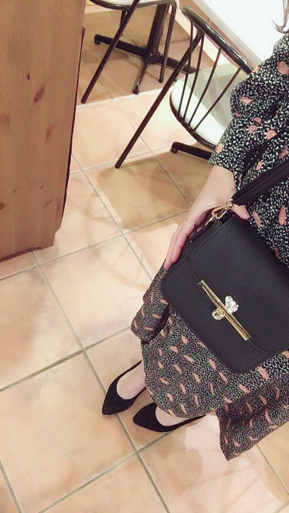 ≪全3色≫Heart bijou mini shoulder bag 7枚目の画像