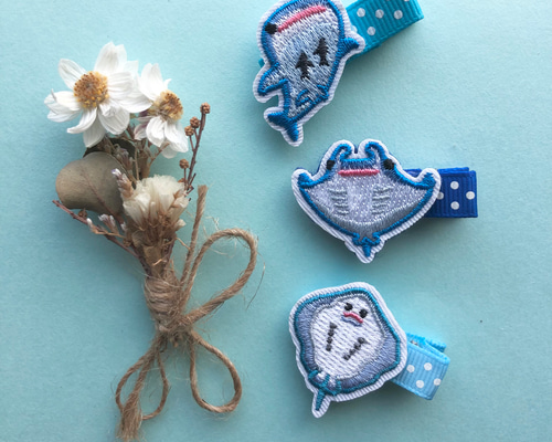 ♡おすましBEAR♡ベビーヘアクリップ　ヘアゴム No.8 ❁ *:.。ベビー & キッズ ベビーヘアクリップ ベビー