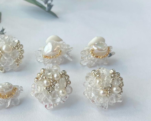 （ブランドロゴ）の人気ランキング ビーズ刺繍アクセサリー/ビーズイヤリング/イヤリング/淡水 ビーズ、ガラス