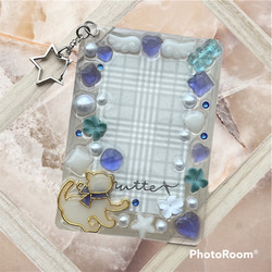 推し活 オタ活 レジンデコ トレカケース 硬質ケース キーホルダー付き