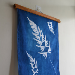 藍曬掛布 - 半邊旗 Botanic Cyanotype Decoration - Ferns 第2張的照片