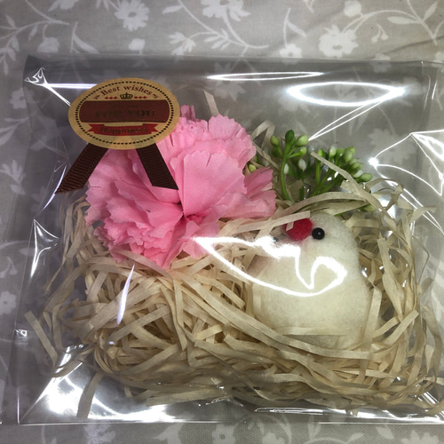 文鳥さんぬいぐるみ(白文鳥1羽) 羊毛フェルト あおいことり 通販