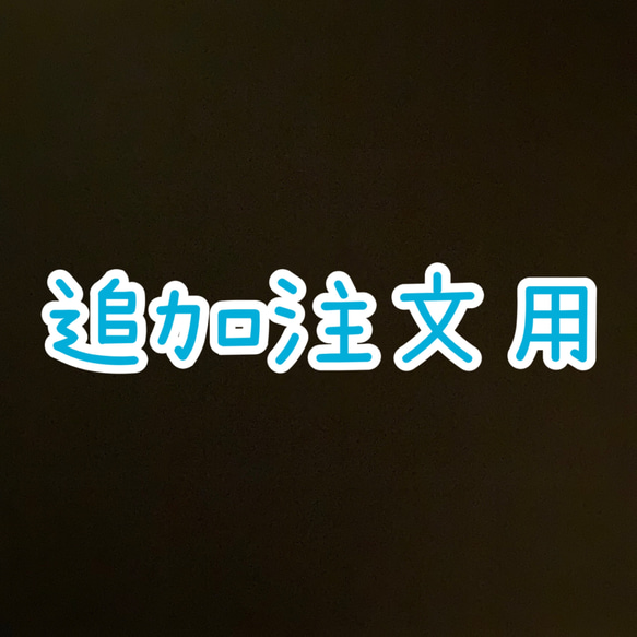 追加注文用購入ページ 1枚目の画像