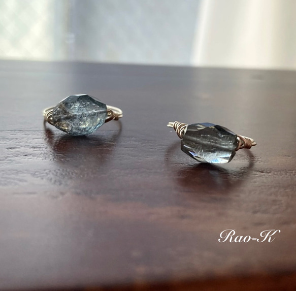 ✨石が選べる！✨silver925モスアクアマリンのリングs 指輪