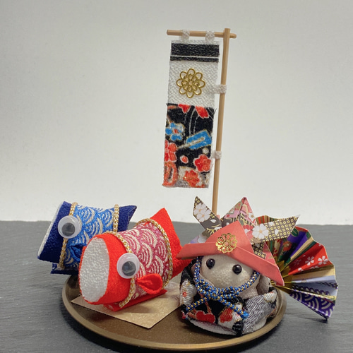 つまみ細工端午の節句 こいのぼり こどもの日 五月人形 五月人形