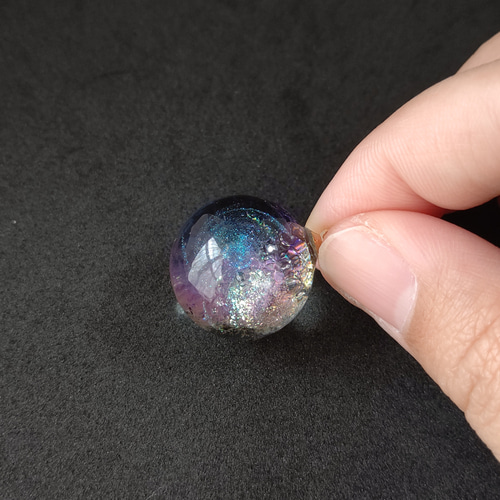 No.623 球体　ネックレス　レジン　雲レジン  レジンアート　宇宙玉 46fa74fbd024f4d41fe168e9feae54