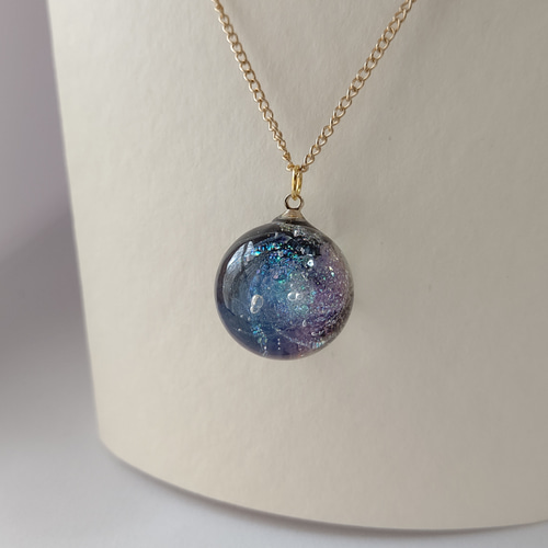 No.623 球体　ネックレス　レジン　雲レジン  レジンアート　宇宙玉 No.607 球体 ネックレス レジン 雲レジン レジンアート 宇宙玉
