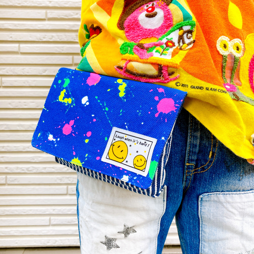 ハンドメイド　ボックスサイズティッシュ　携帯ケース　⌘ story カラフル ハンドメイド ボックスサイズティッシュ 携帯ケース ⌘ story カラフル