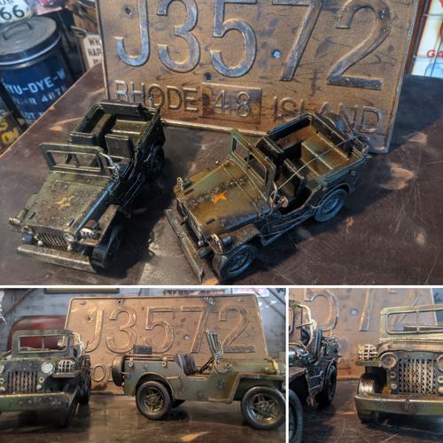 アメリカン ミリタリー ブリキカージープ US ARMY JEEP #軍用 アメリカン ミリタリー ブリキカージープ US ARMY JEEP #軍用