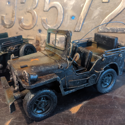 アメリカン ミリタリー ブリキカージープ US ARMY JEEP #軍用車両 ...