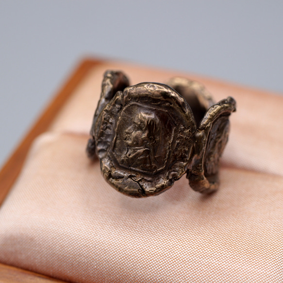 用仿古封蠟製作黃銅戒指 / 訂製 | 歐洲 | 高貴 | 獨特 | 優雅 | 傳統 | 高級 | 現代 第6張的照片