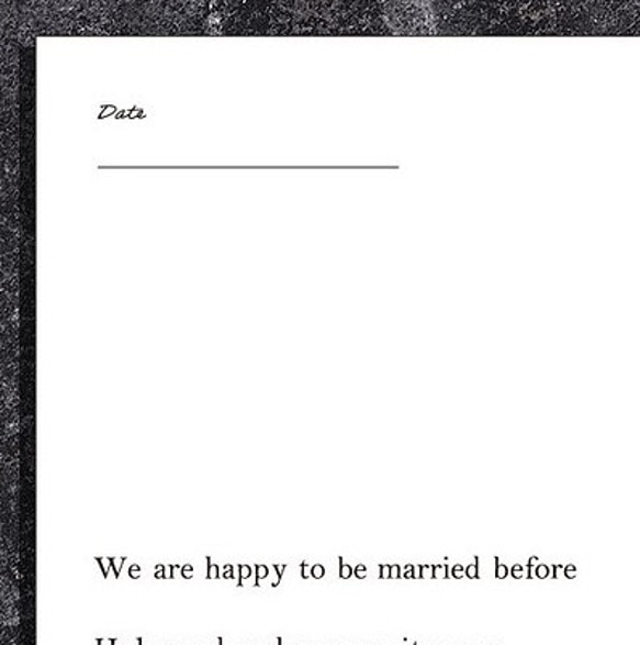 飾りたくなる［結婚証明書］シンプルなデザインがオシャレな結婚証明書　A4 3枚目の画像
