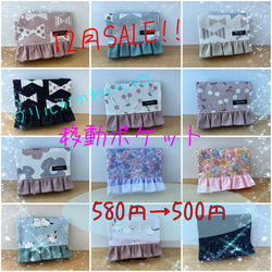 移動ポケット☆フタにファスナー付き☆ハンドメイド☆女の子☆男の子