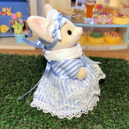 ୨୧ふわふわチュールレースのワンピース୨୧大人サイズ