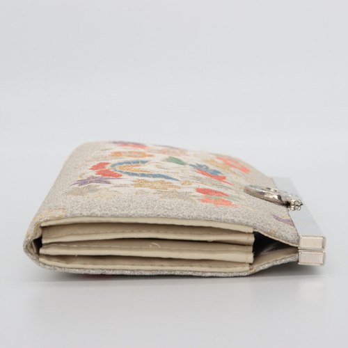 新作 がま口長財布 春財布 正絹袋帯 和装小物 卒業式・入学式にも  