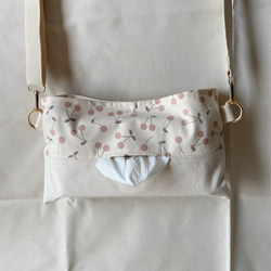 無地　シンプル　 サコッシュバッグ　ショルダーティッシュケース　保育士 送料無料】無地 シンプル サコッシュバッグ ショルダーティッシュ