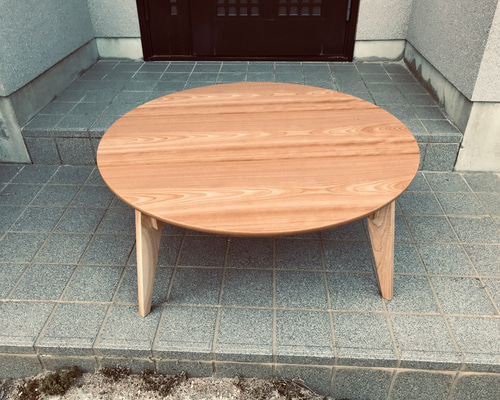 花柄こたつ折れ脚90日本製・ヒーター別売り 花柄こたつテーブル折れ脚サクラ90丸日本製・ヒーター付き こたつ