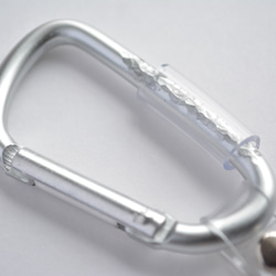透明カラビナキーホルダー PVC×アルミニウム 7枚目の画像
