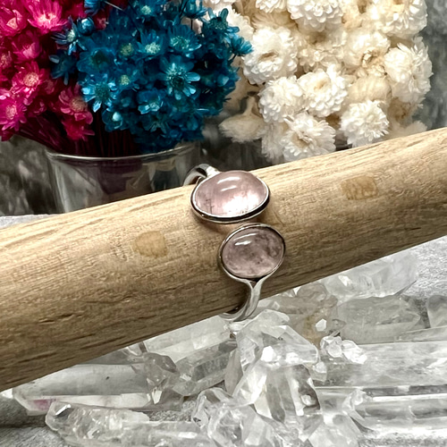 4月の誕生石桜色のモルガナイト オーヴァルカボション Silver925  