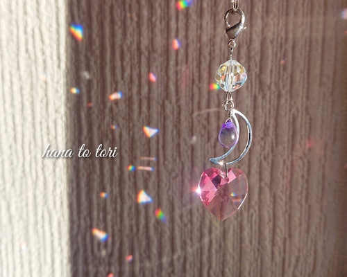 スワロフスキー社製＊サンキャッチャー　Star-pink♡ スワロフスキー社製＊サンキャッチャーStar-pink♡