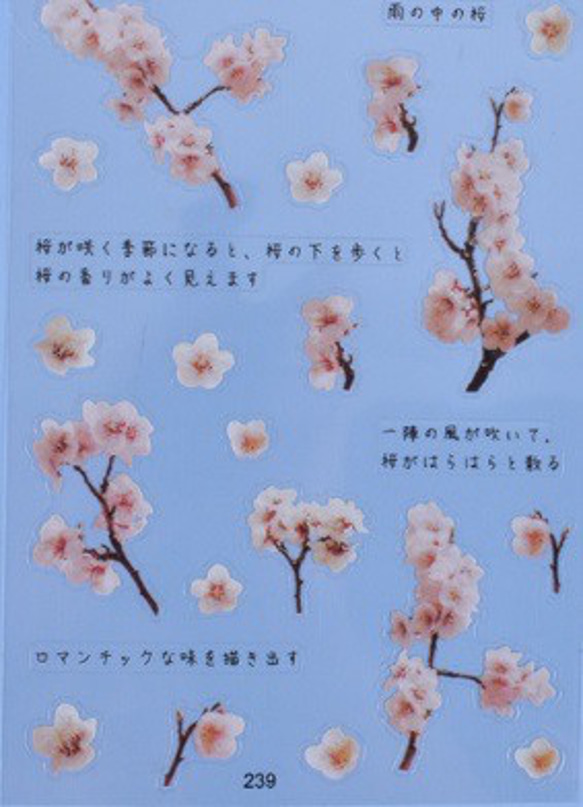 イラストシート　デザインシート　お花系・葉系シリーズ　素材　 5枚目の画像