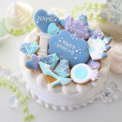 【アイシングクッキー】　プリンセス　アイドル　推しカラー　推しの誕生日　ステッキ　名入れ　誕生日 9枚目の画像