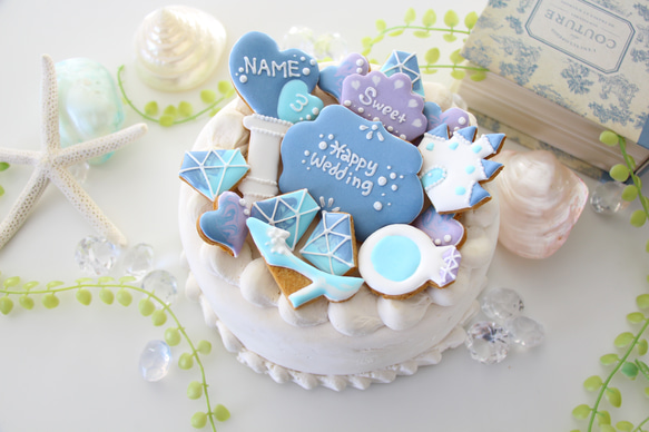 【アイシングクッキー】　プリンセス　アイドル　推しカラー　推しの誕生日　ステッキ　名入れ　誕生日 9枚目の画像