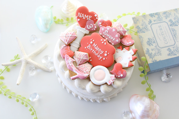 【アイシングクッキー】　プリンセス　アイドル　推しカラー　推しの誕生日　ステッキ　名入れ　誕生日 11枚目の画像