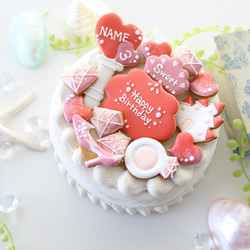 【アイシングクッキー】　プリンセス　青　水色　シンデレラ　誕生日　ケーキ　飾り 12枚目の画像