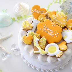【アイシングクッキー】　プリンセス　黄色　イエロー　推し　女の子　誕生日 1枚目の画像