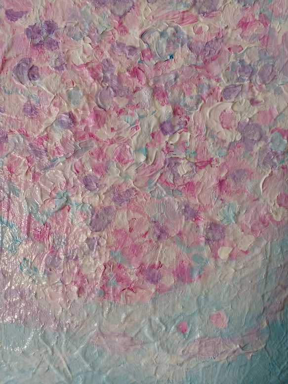 満開の桜　約273×220　F3 抽象画 2枚目の画像